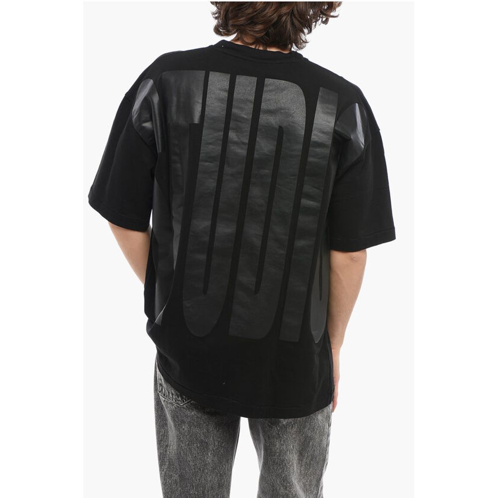 1989 Studio Solid Color Crew-neck T-Shirt with Maxi Logo Printed Tone on