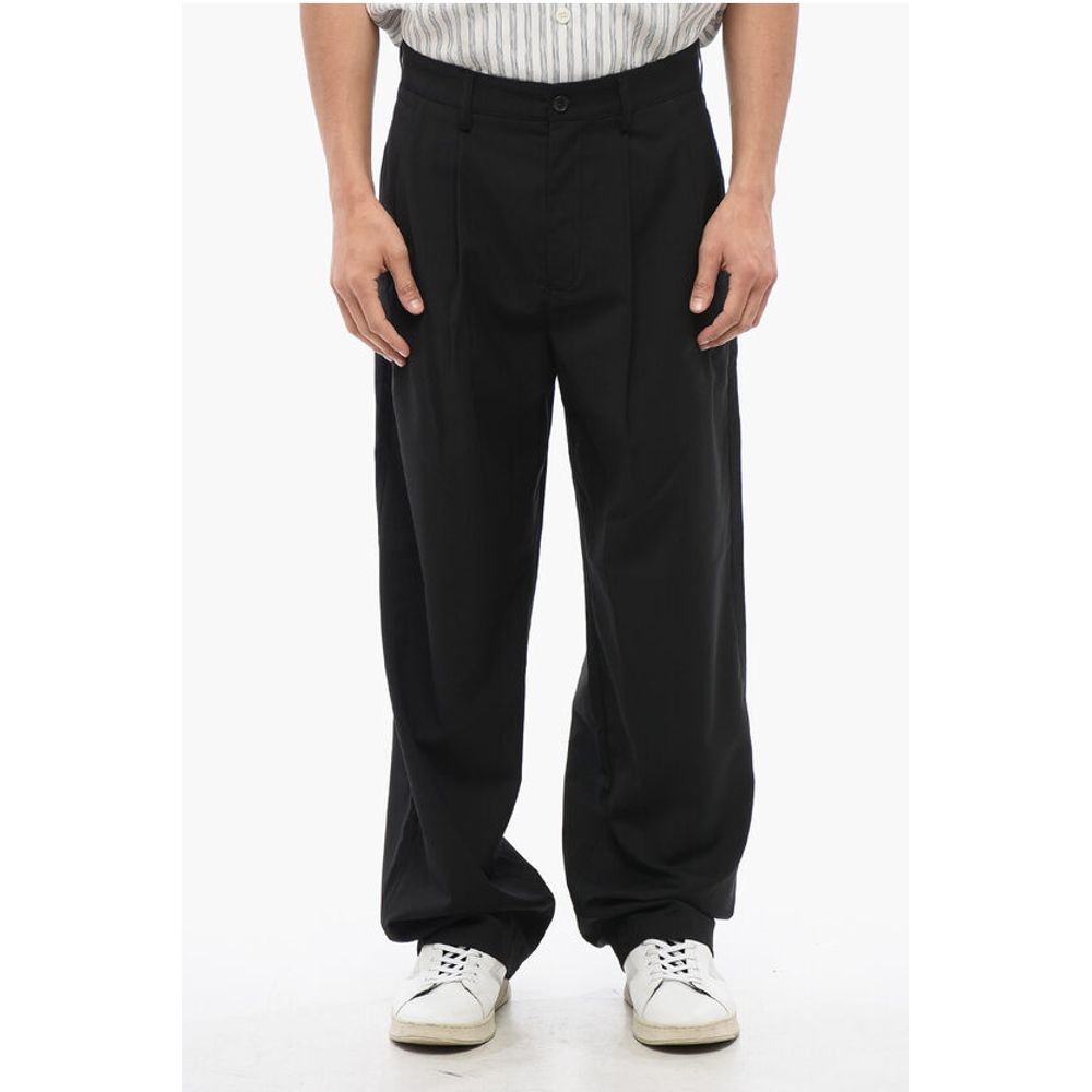 Department 5 Double-Pleated Solid Color WHISKY Pants