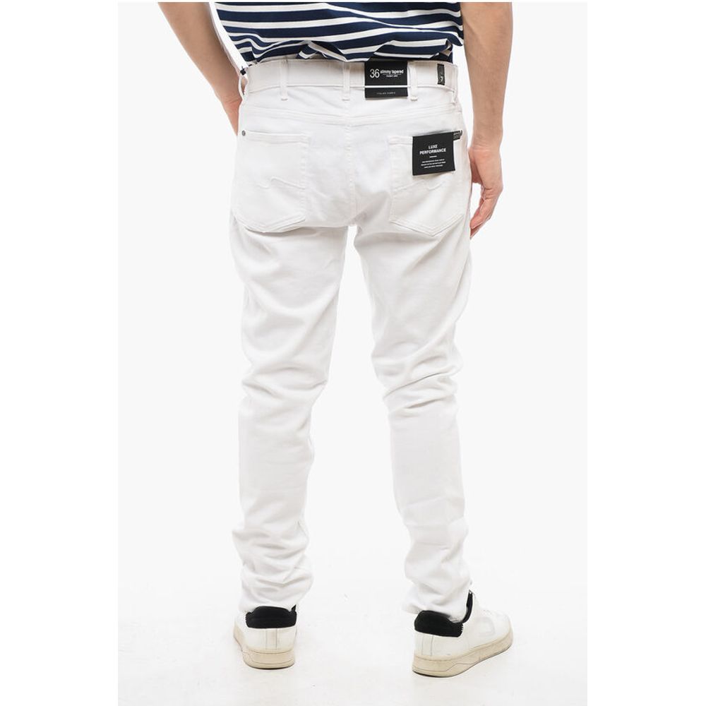 7 For All Mankind Light Wash Slimmy Tapered Fit Jeans 17cm