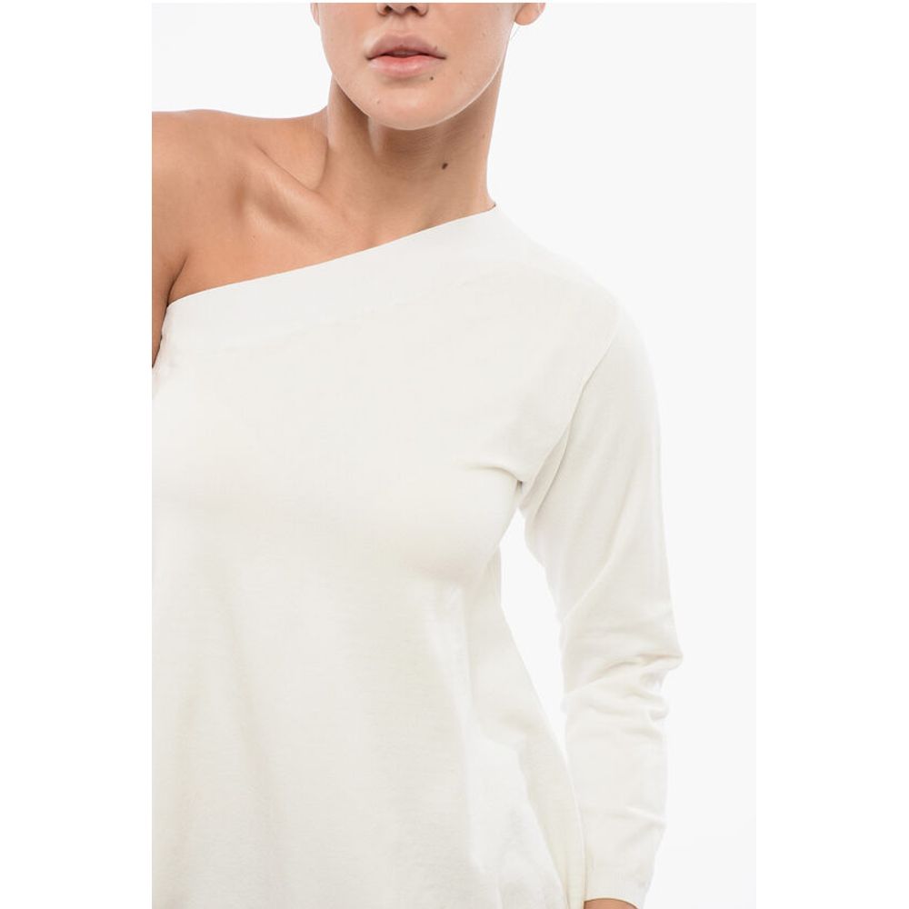 ArchivioB One-Shoulder Sweater With Flared Hem