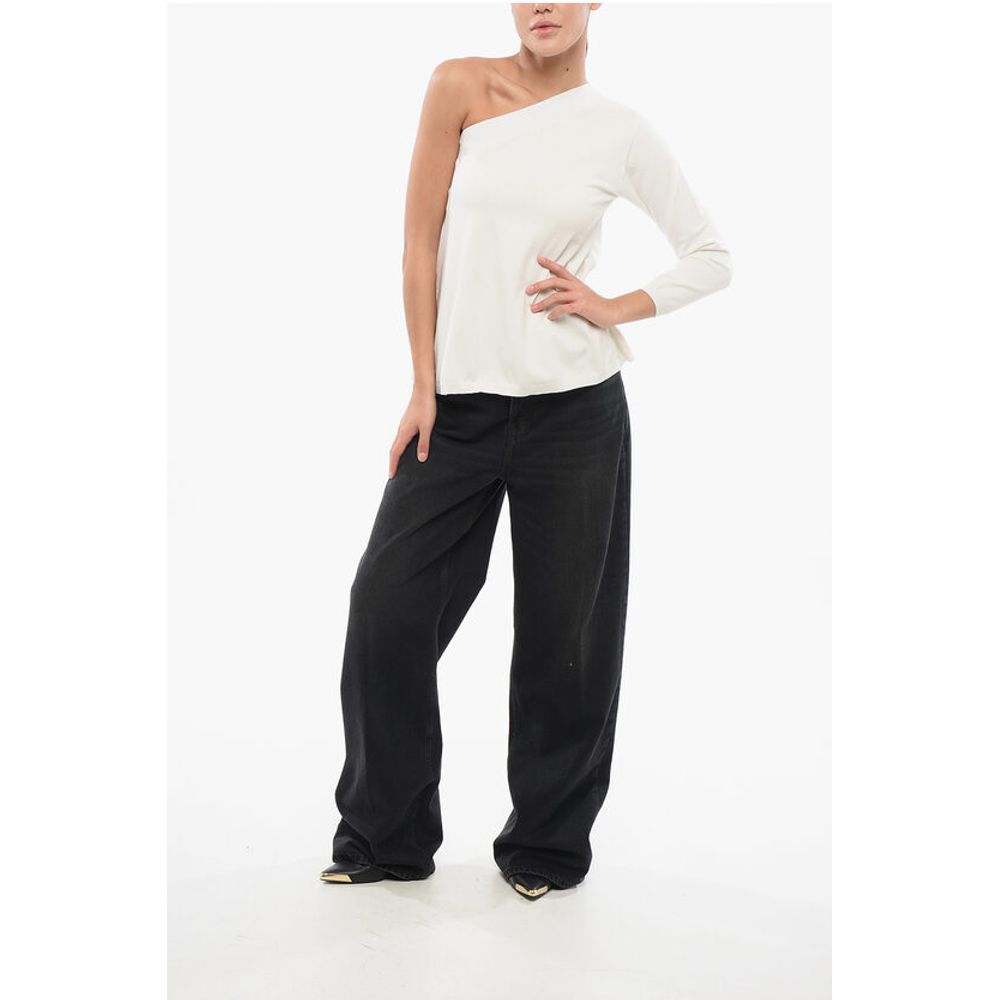 ArchivioB One-Shoulder Sweater With Flared Hem