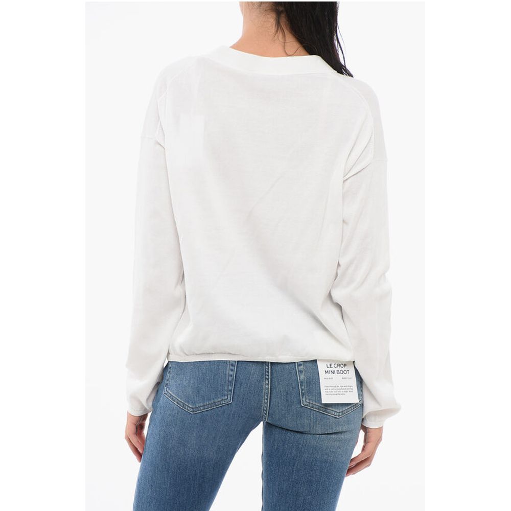 Oliver Lattughi V-neck Cotton OVER Cardigan with Breast Pocket