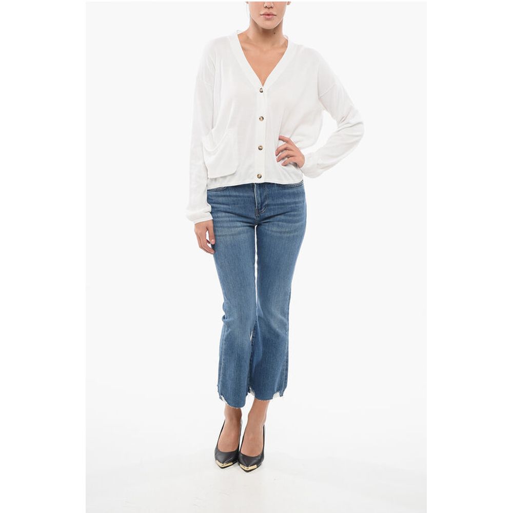 Oliver Lattughi V-neck Cotton OVER Cardigan with Breast Pocket