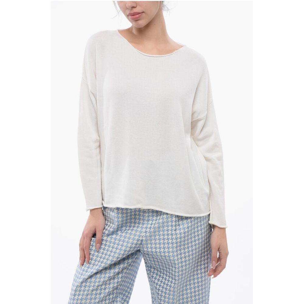 ArchivioB Merin Wool Crewneck Drop Shoulder Sweater