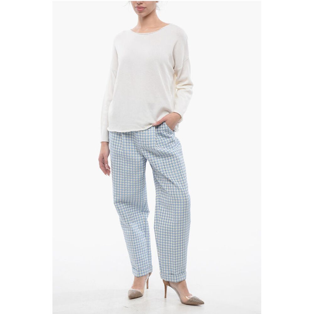 ArchivioB Merin Wool Crewneck Drop Shoulder Sweater