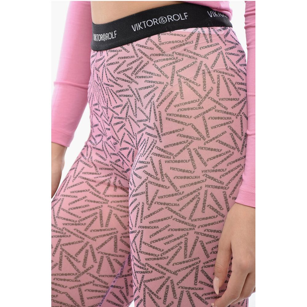 Viktor & Rolf Allover Logo PRIVATE PARTY Sheer Leggings