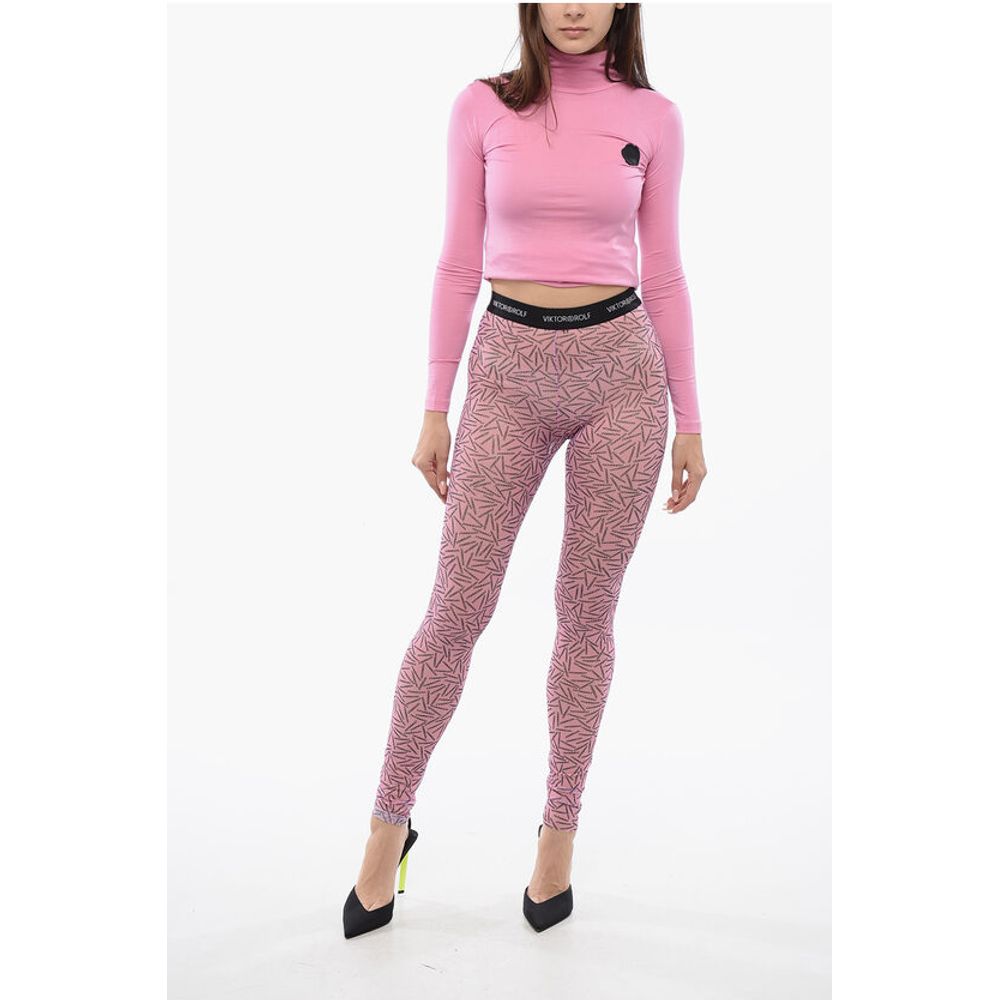 Viktor & Rolf Allover Logo PRIVATE PARTY Sheer Leggings