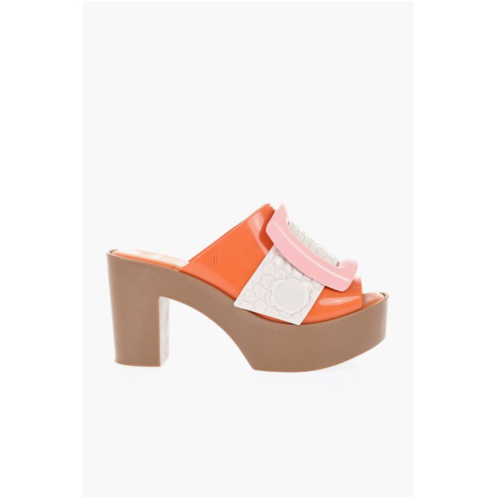 Viktor & Rolf MELISSA Rubber BUCKLE UP Mules with Maxi Buckle 10cm