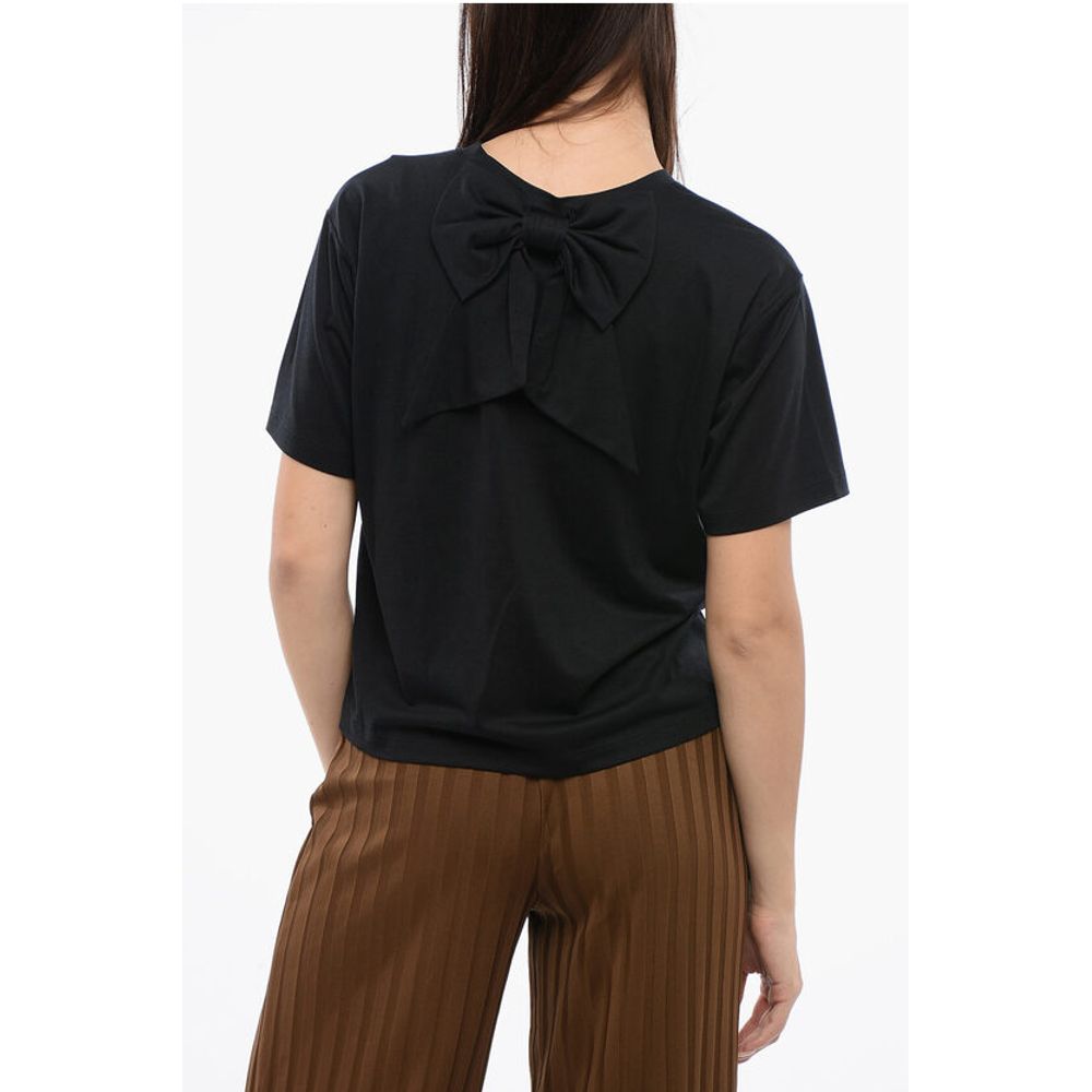 Viktor & Rolf Cropped COUTURE T-shirt With Bow Detail