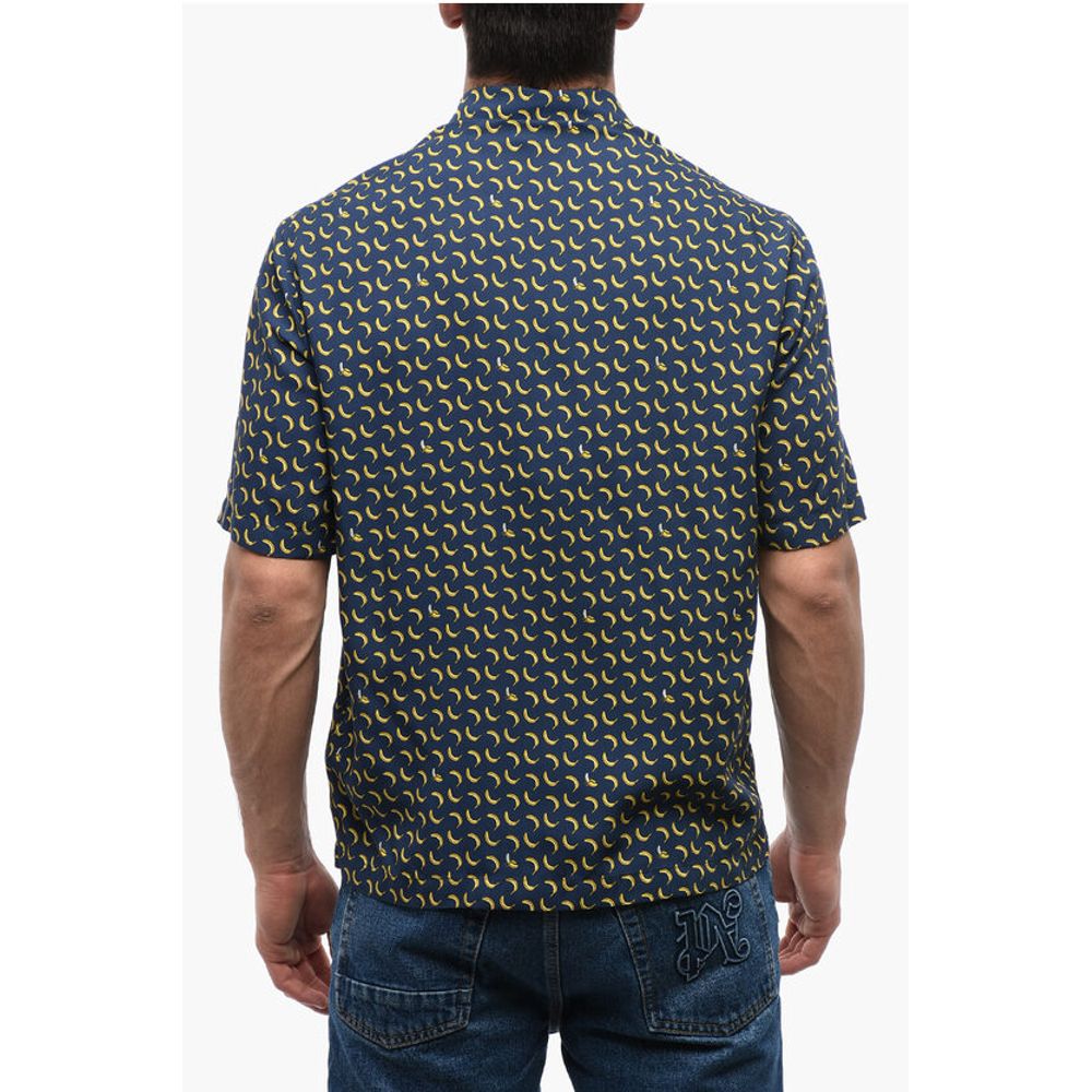 Palm Angels Breast-pocketed BANANA Bowling Shirt
