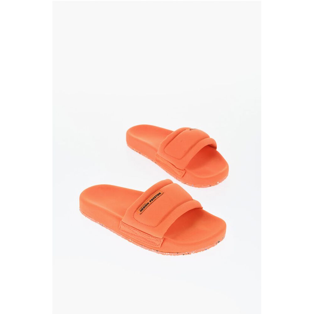 Heron Preston Padded Fabric Sandals with Logo