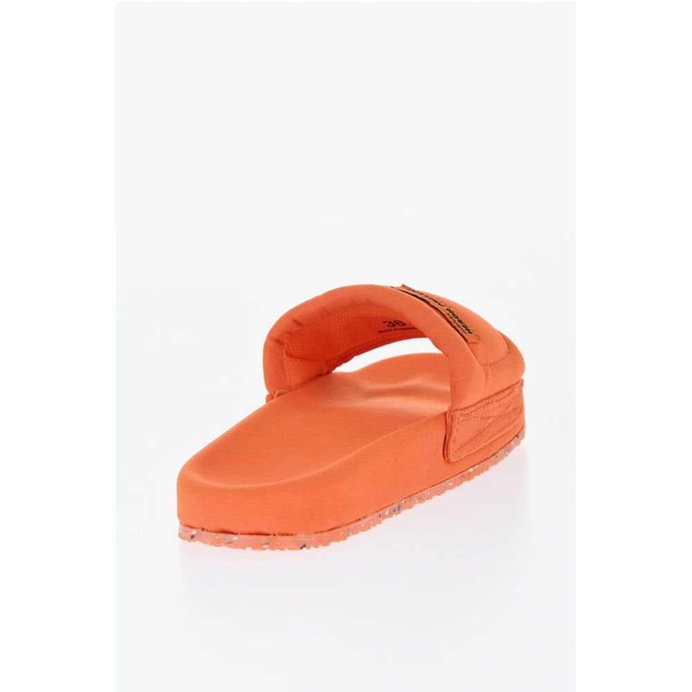 Heron Preston Padded Fabric Sandals with Logo