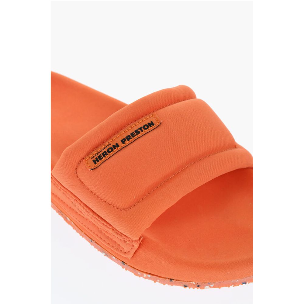 Heron Preston Padded Fabric Sandals with Logo