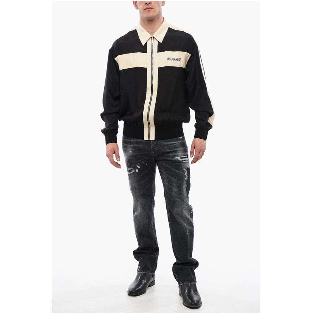 Dsquared² Satin Club Shirt with Zip