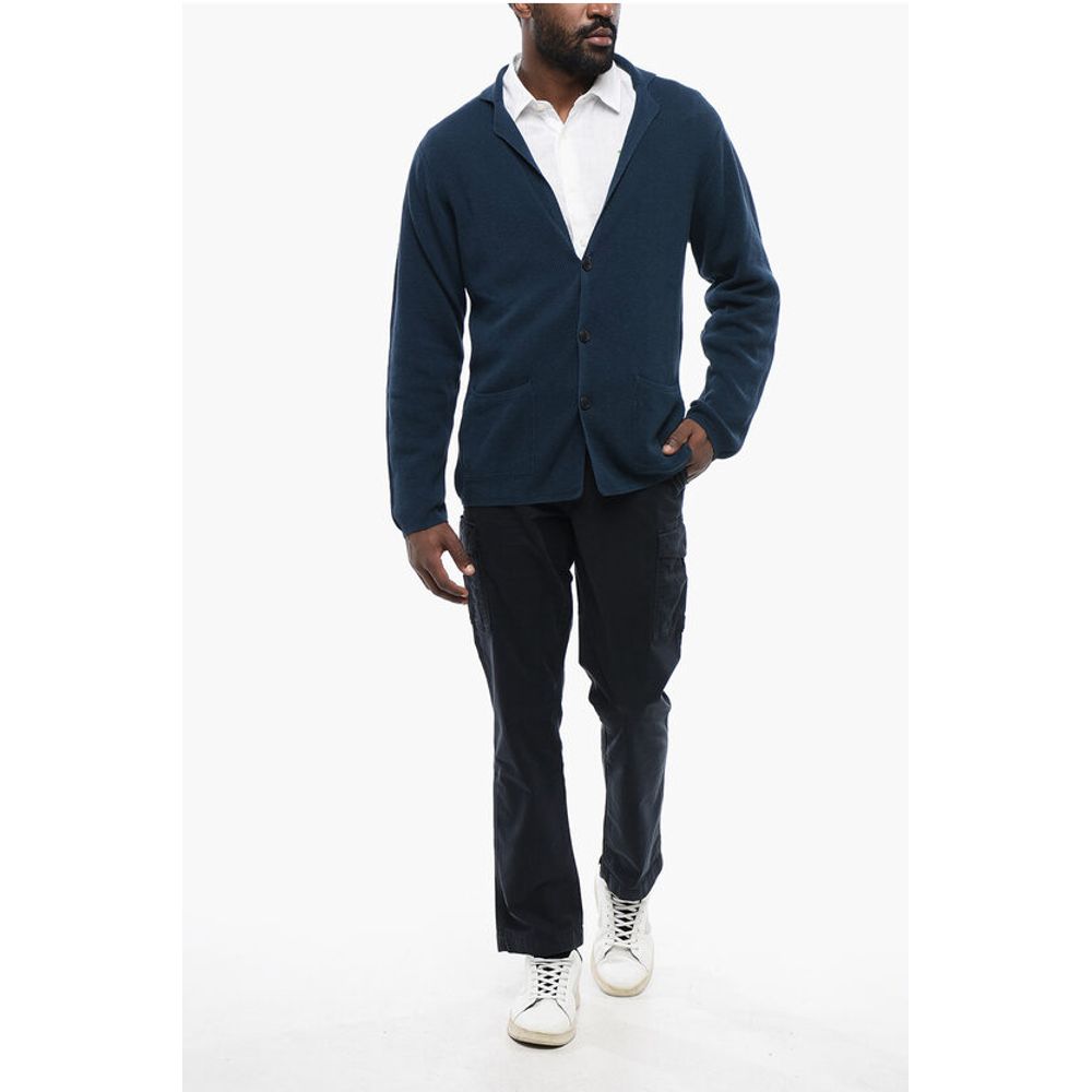 Altea Linen-blended Cardigan with Lapel