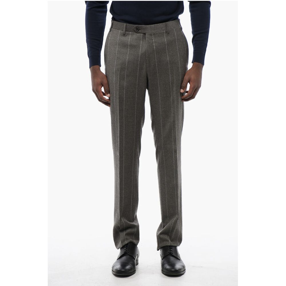 Corneliani CC COLLECTION Pinstriped RIGHT Wool Blend Suit