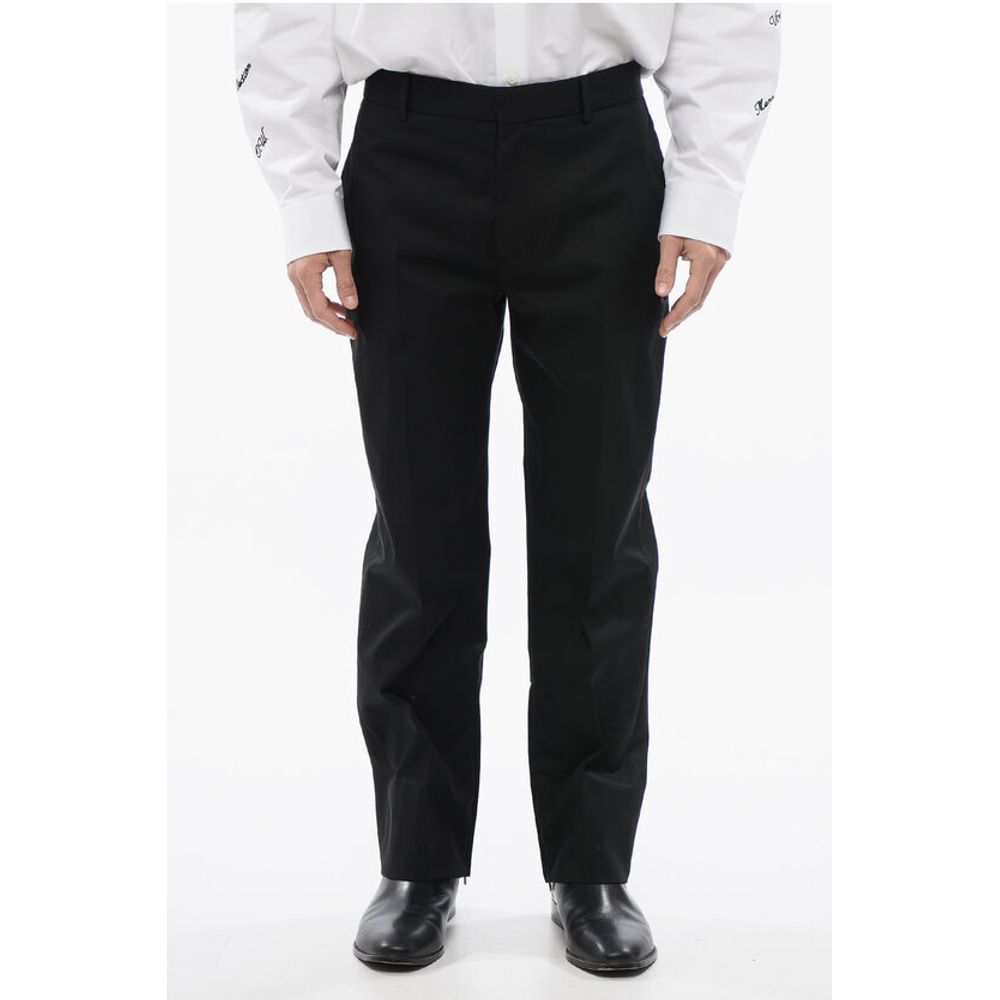 Off-White Slim Fit Cotton Pants