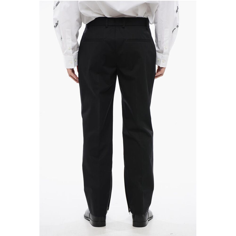 Off-White Slim Fit Cotton Pants