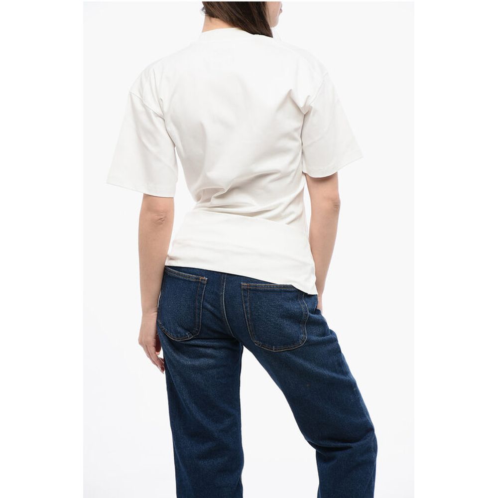 Off-White Solid Color Crew-neck T-shirt