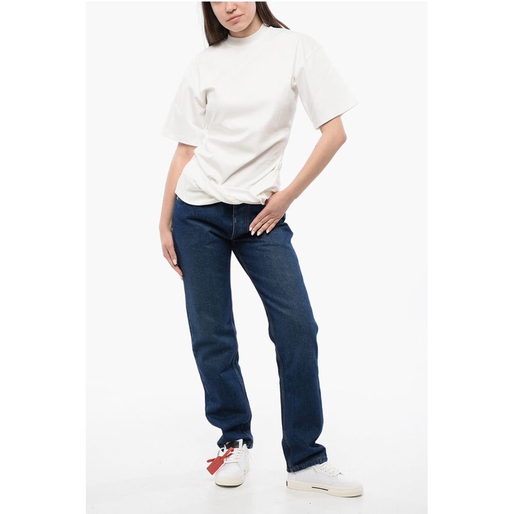 Off-White Solid Color Crew-neck T-shirt