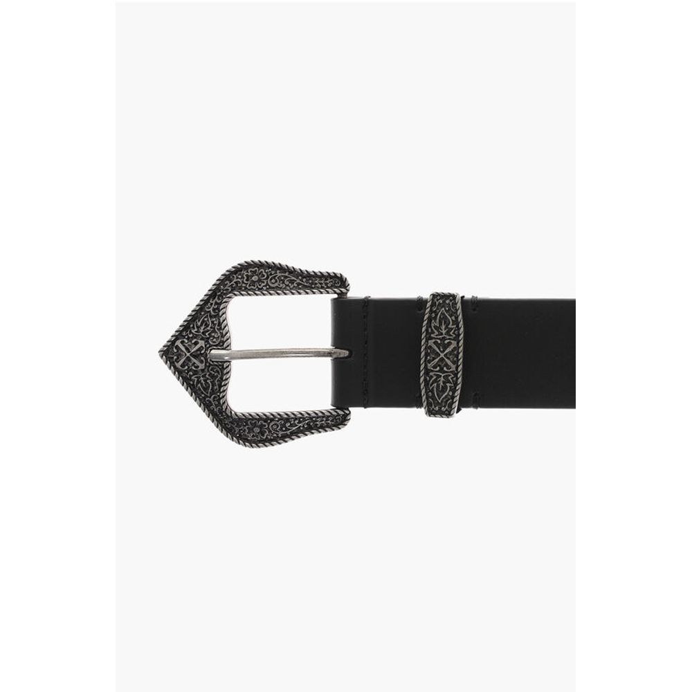 Off-White Leather WESTERN ARROW Belt 30mm