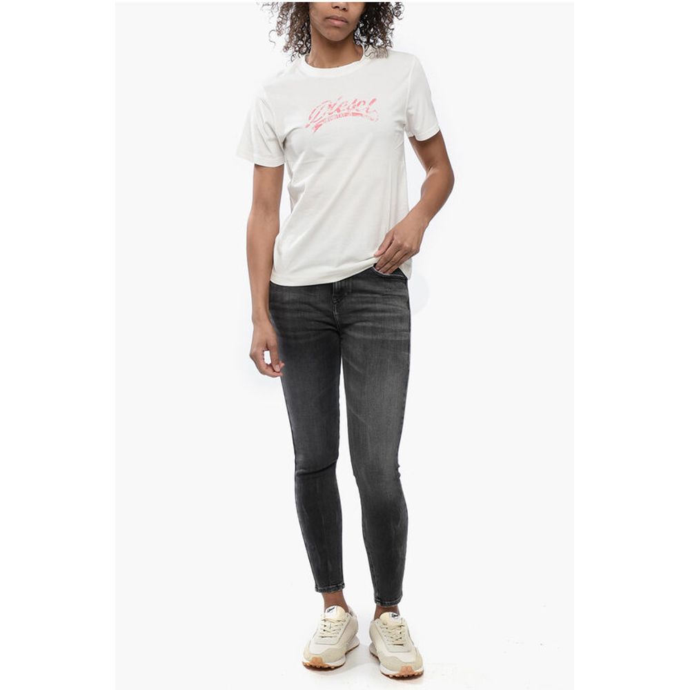 Diesel Cotton T-Shirt with Embossed Logo