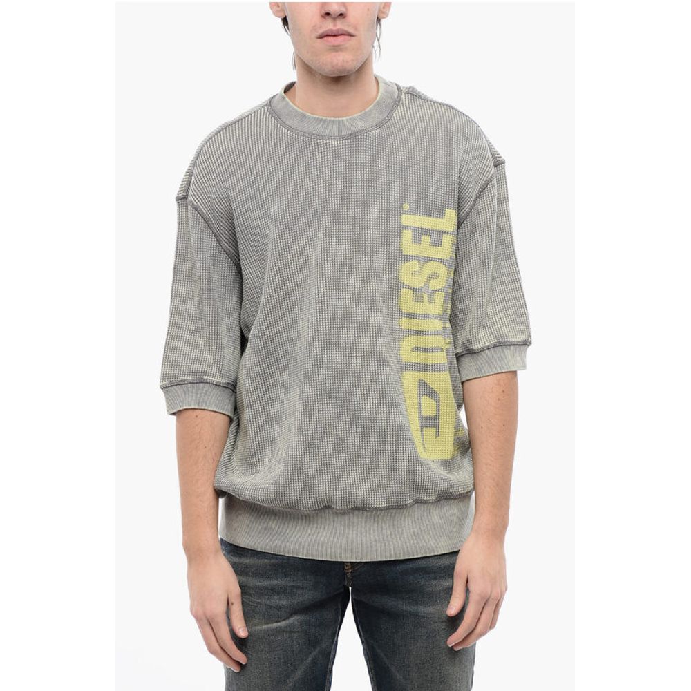 Diesel RED TAG Short Sleeves Acid Wash Effect S-COOLWAFY-N1 Crew-Ne