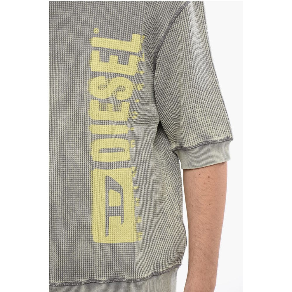 Diesel RED TAG Short Sleeves Acid Wash Effect S-COOLWAFY-N1 Crew-Ne