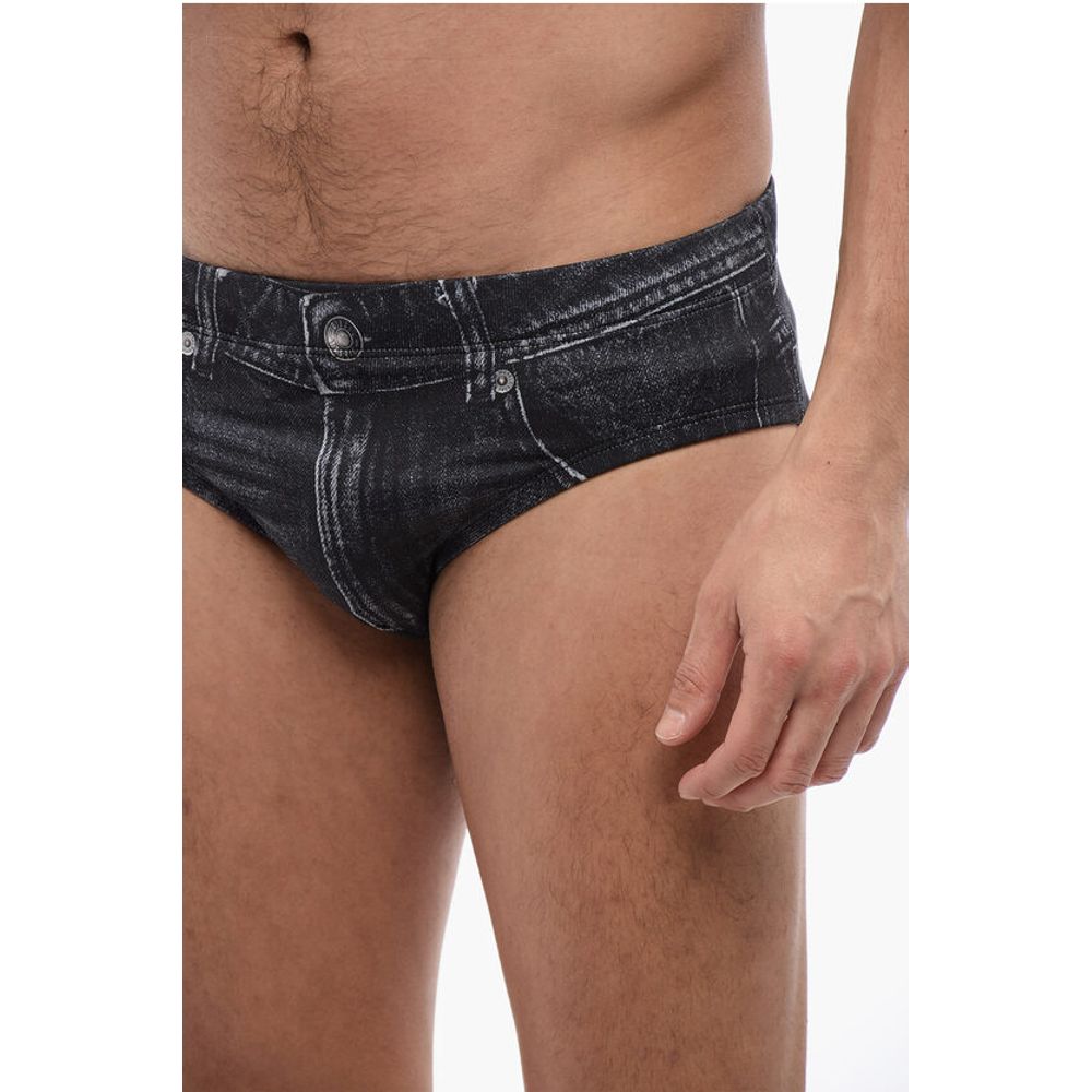 Diesel Denim Effect Stretch Fabric BMBR-ALFIE SW Swim Brief