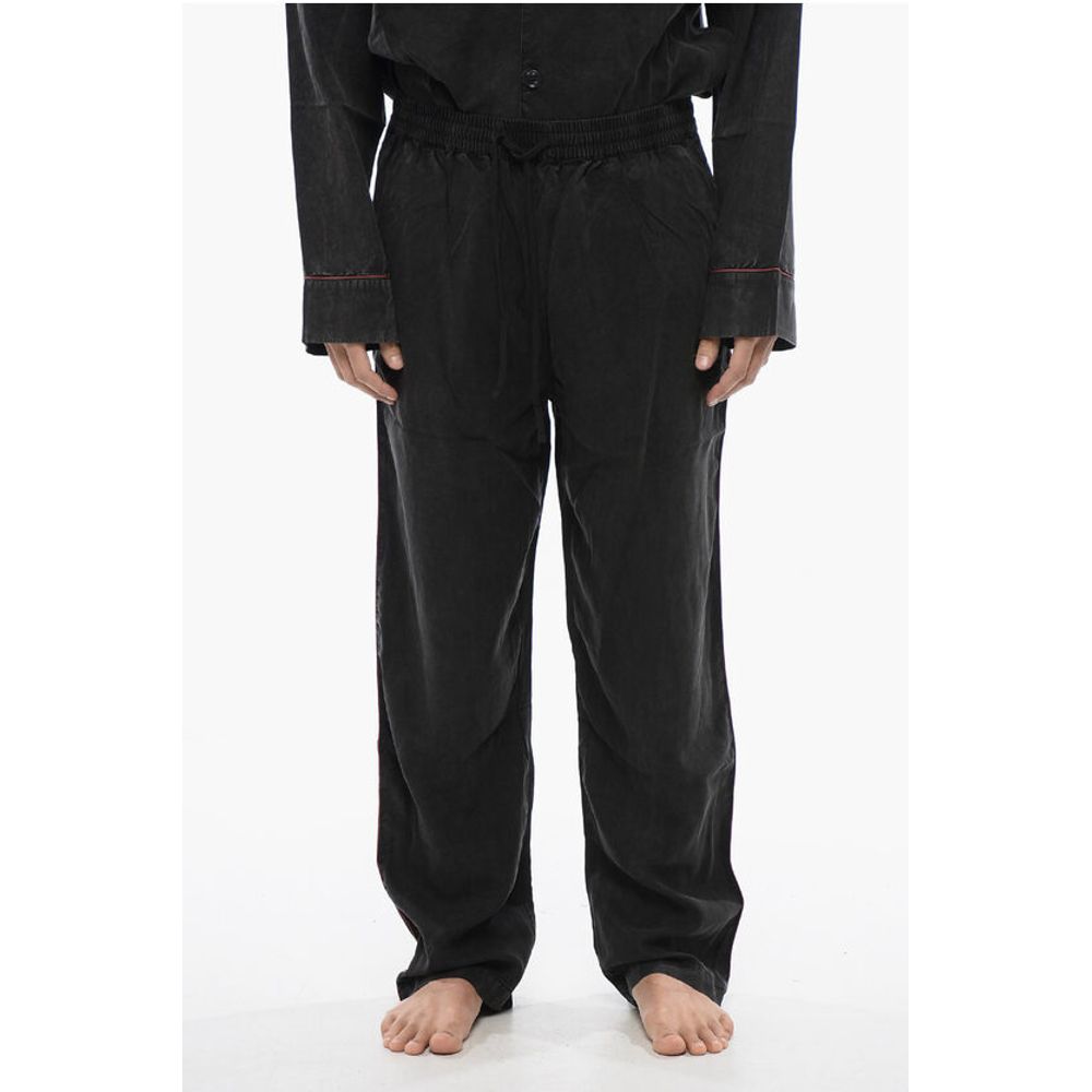 Diesel Faded Effect Solid Color UMSET-LOOMY Long Pyjamas Set with C