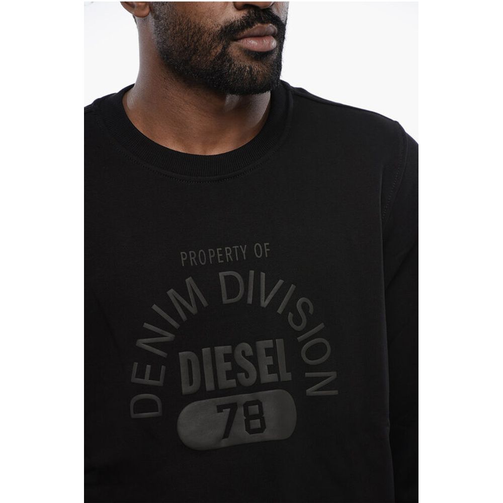 Diesel Brushed Cotton S-GINN LOGO E17 Crew-neck Sweatshirt