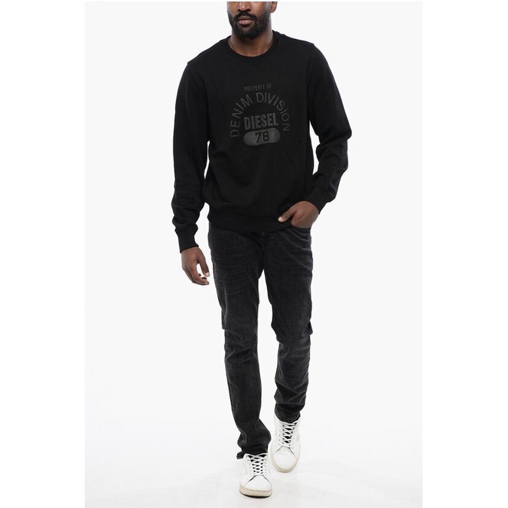 Diesel Brushed Cotton S-GINN LOGO E17 Crew-neck Sweatshirt