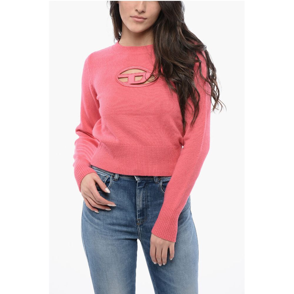 Diesel RED TAG Wool and Cashmere M-AREESA Crew-neck Sweater with Cu
