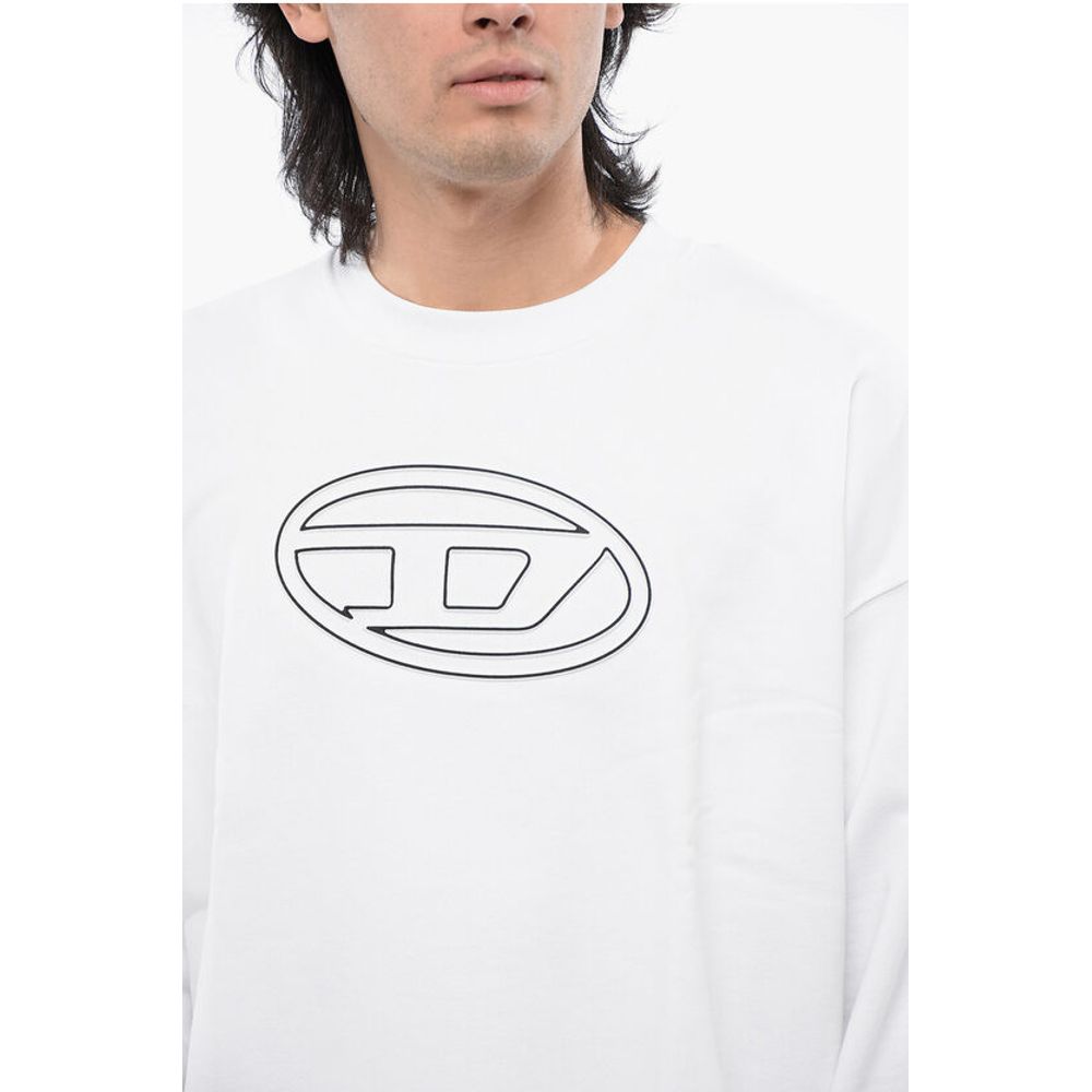 Diesel RED TAG Brushed Cotton S-MART-BIGOVAL Crew-neck Sweatshirt w
