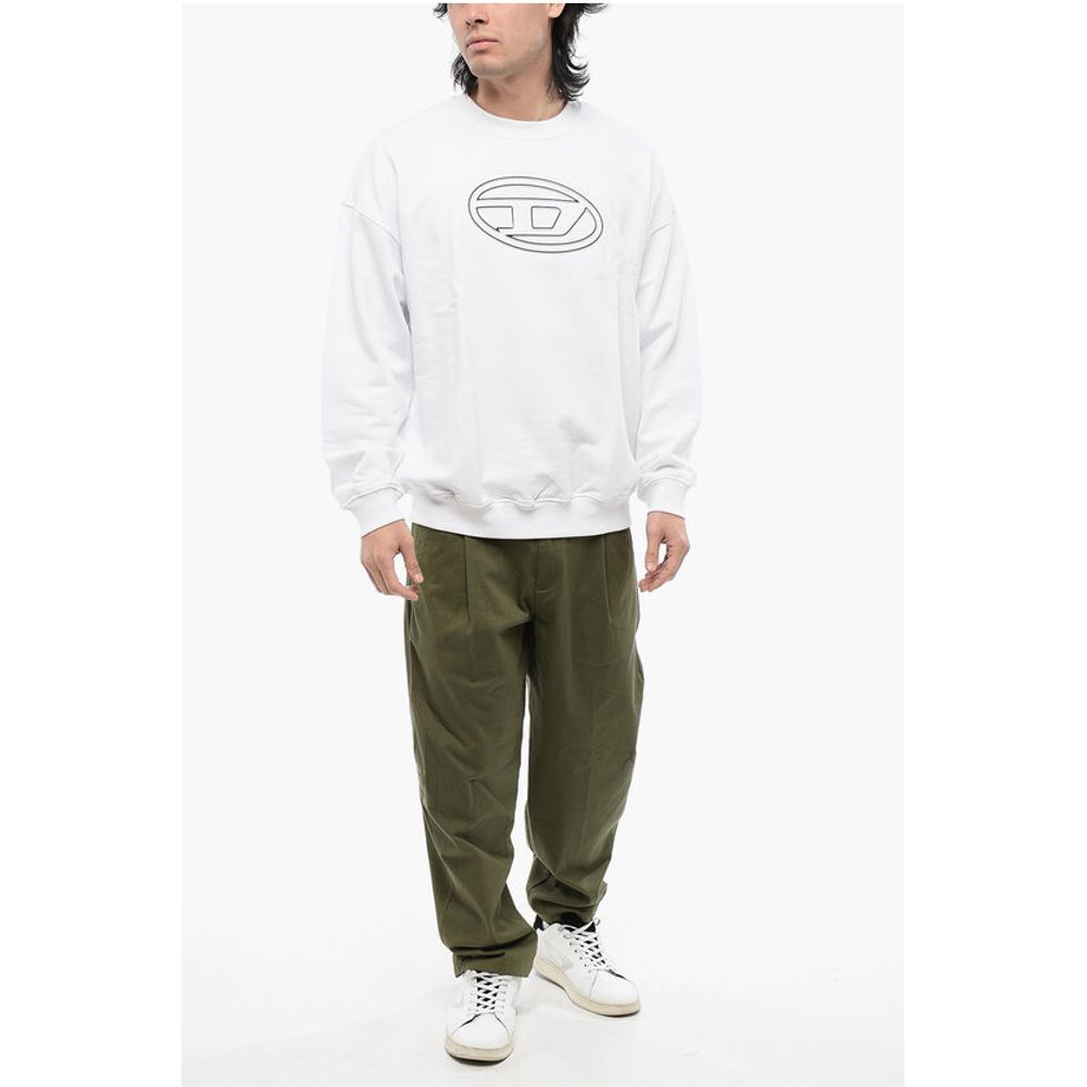 Diesel RED TAG Brushed Cotton S-MART-BIGOVAL Crew-neck Sweatshirt w