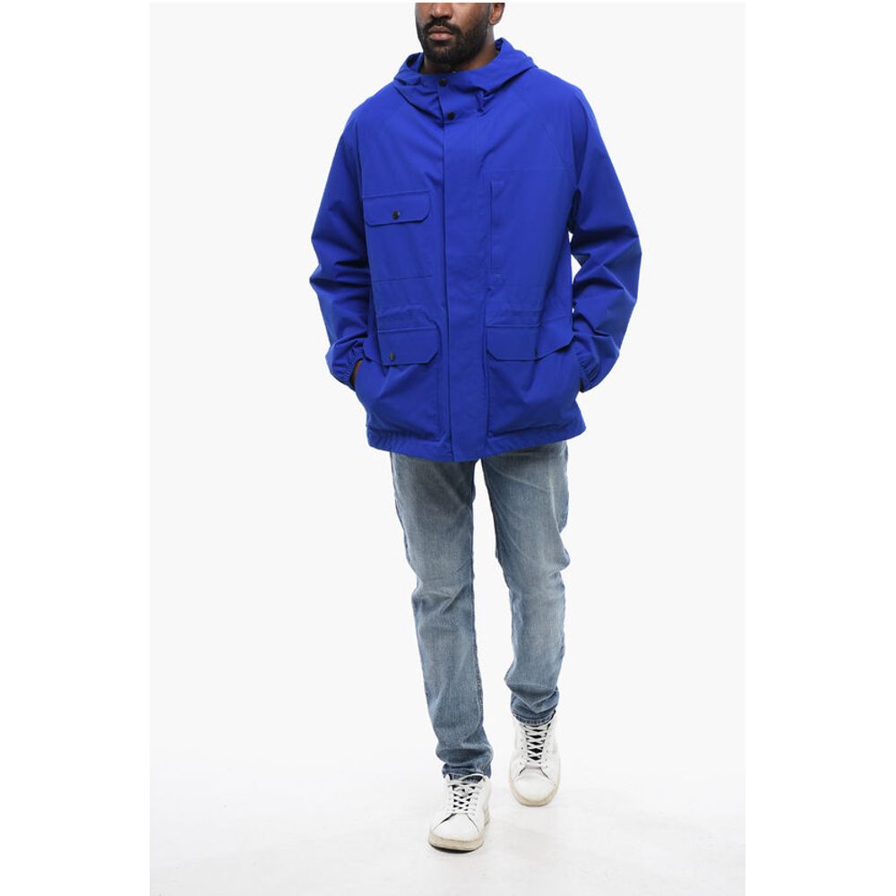 Woolrich Multipocketed MOUNTAIN Windbreaker with Hidden Closure