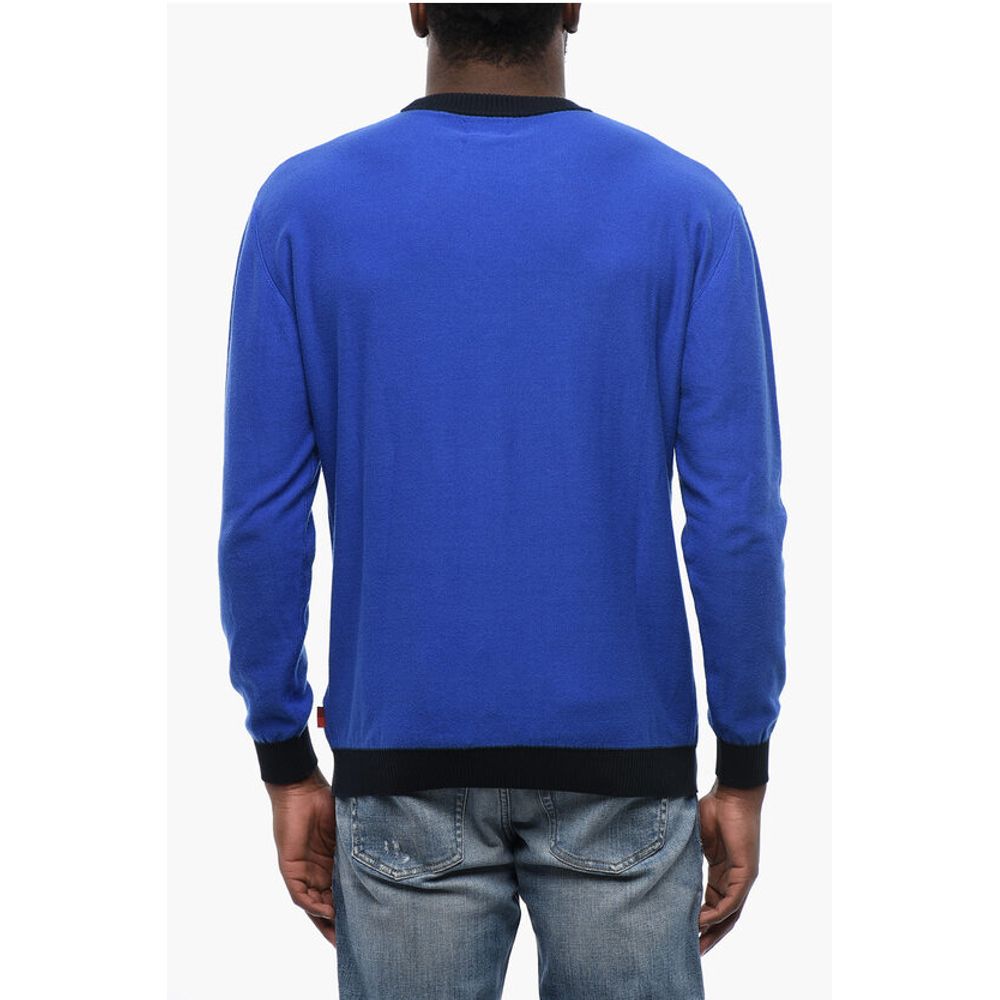 Woolrich Cotton COLOR BLOCK Crewneck Sweater