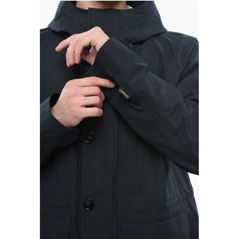 Woolrich Utility MOUNTAIN Raincoat With Drawstrings