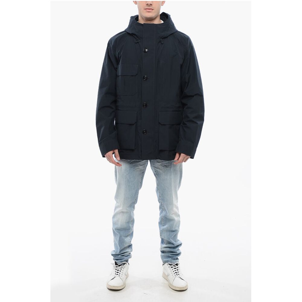 Woolrich Utility MOUNTAIN Raincoat With Drawstrings