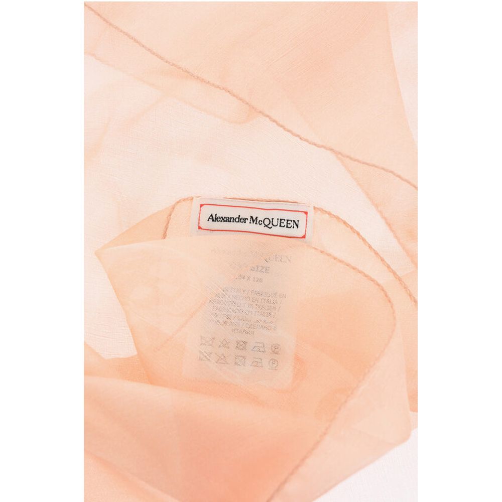 Alexander McQueen Silk Solid Color Foulard