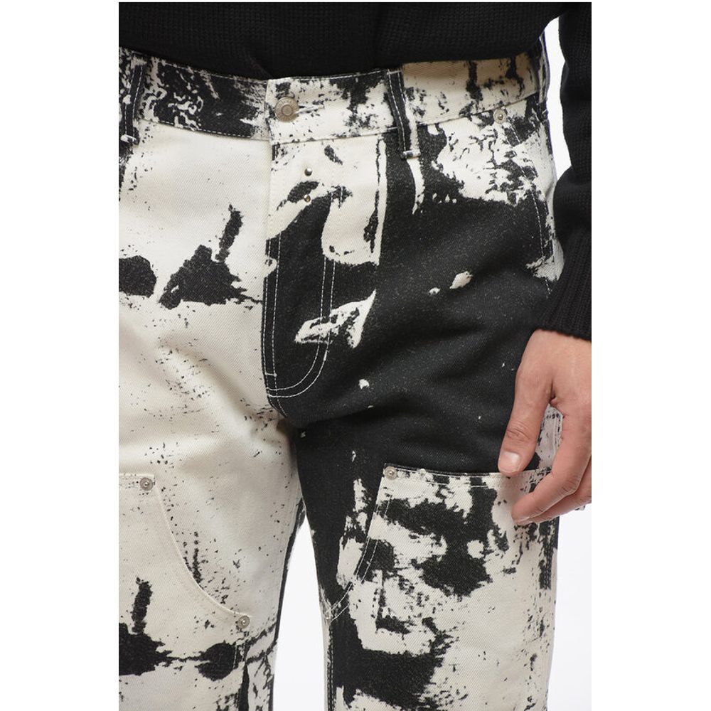 Alexander McQueen 5-Pocketed SKULL Printed Denim Pants