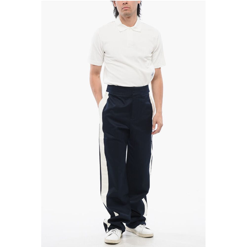 Alexander McQueen Straight Fit Chinos Pants with Side Contrasting Bands