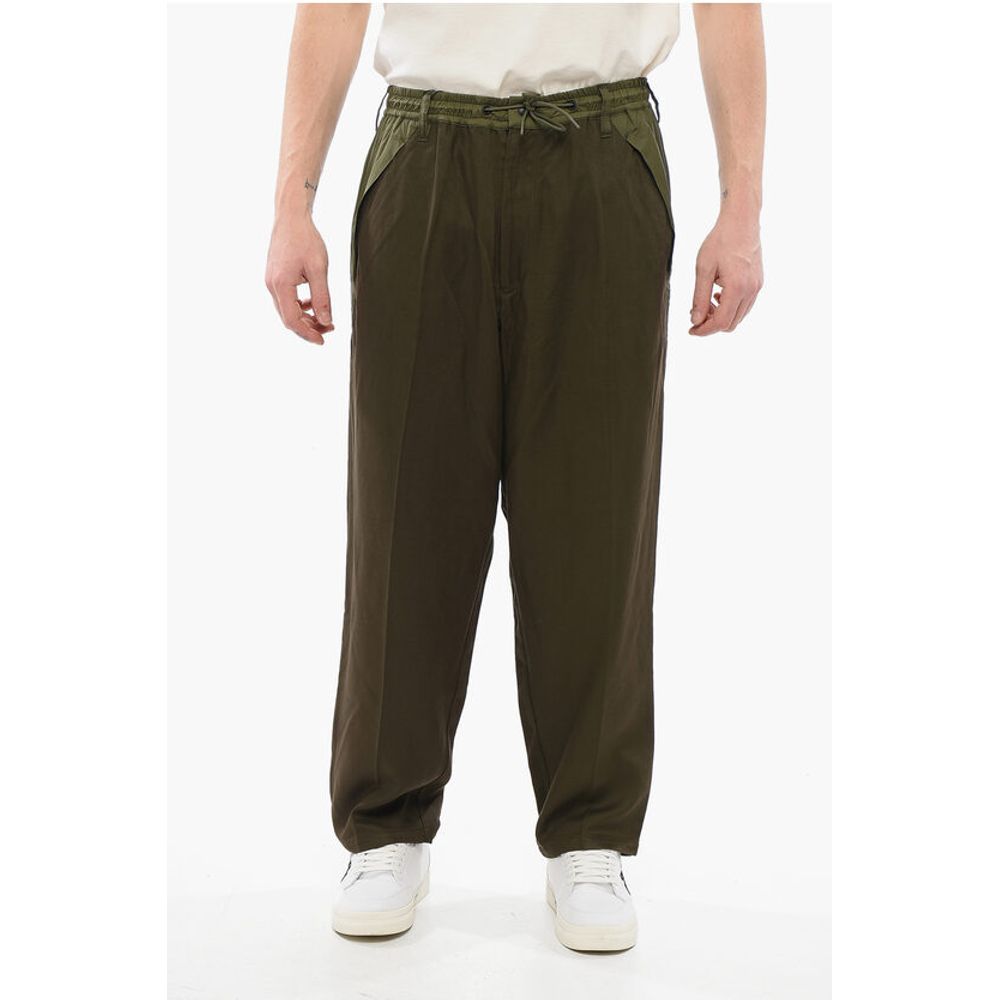 Armani EMPORIO Viscose Straight Fit Pants with Nylon Inserts