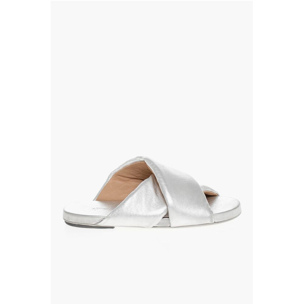 Marsell Criss-Cross leather Slides