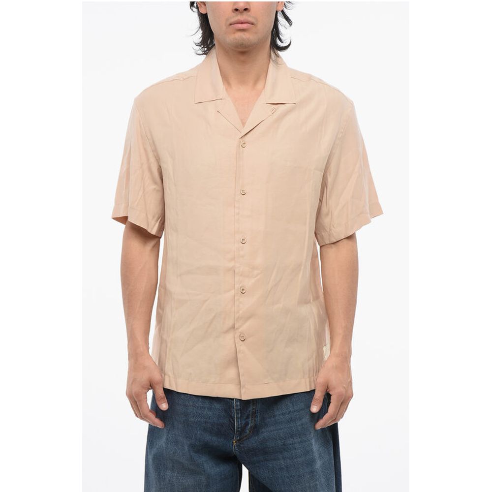 Armani EMPORIO Back Embroidered PALMS Bowling Shirt