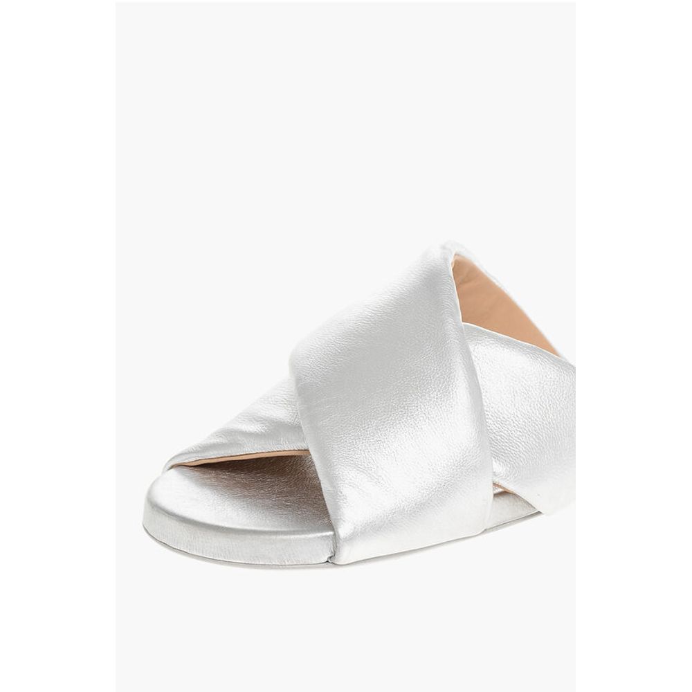 Marsell Criss-Cross leather Slides