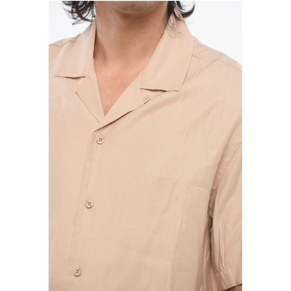 Armani EMPORIO Back Embroidered PALMS Bowling Shirt