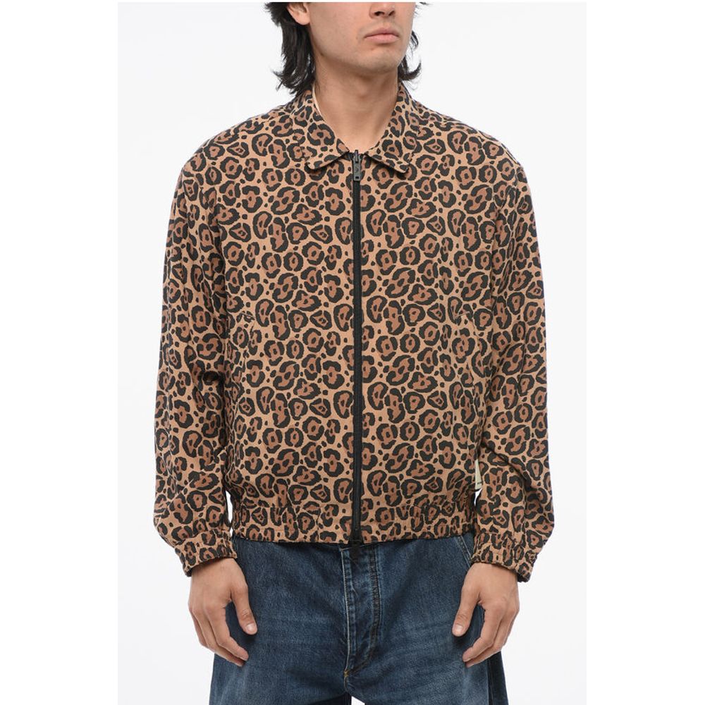 Armani EMPORIO Unlined Reversible Bomber Jacket with Animal Pattern