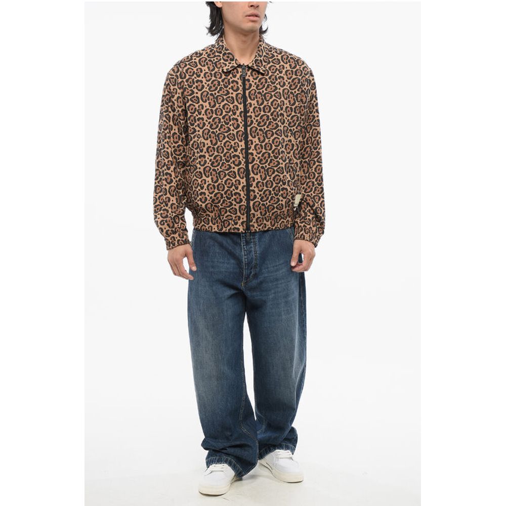 Armani EMPORIO Unlined Reversible Bomber Jacket with Animal Pattern