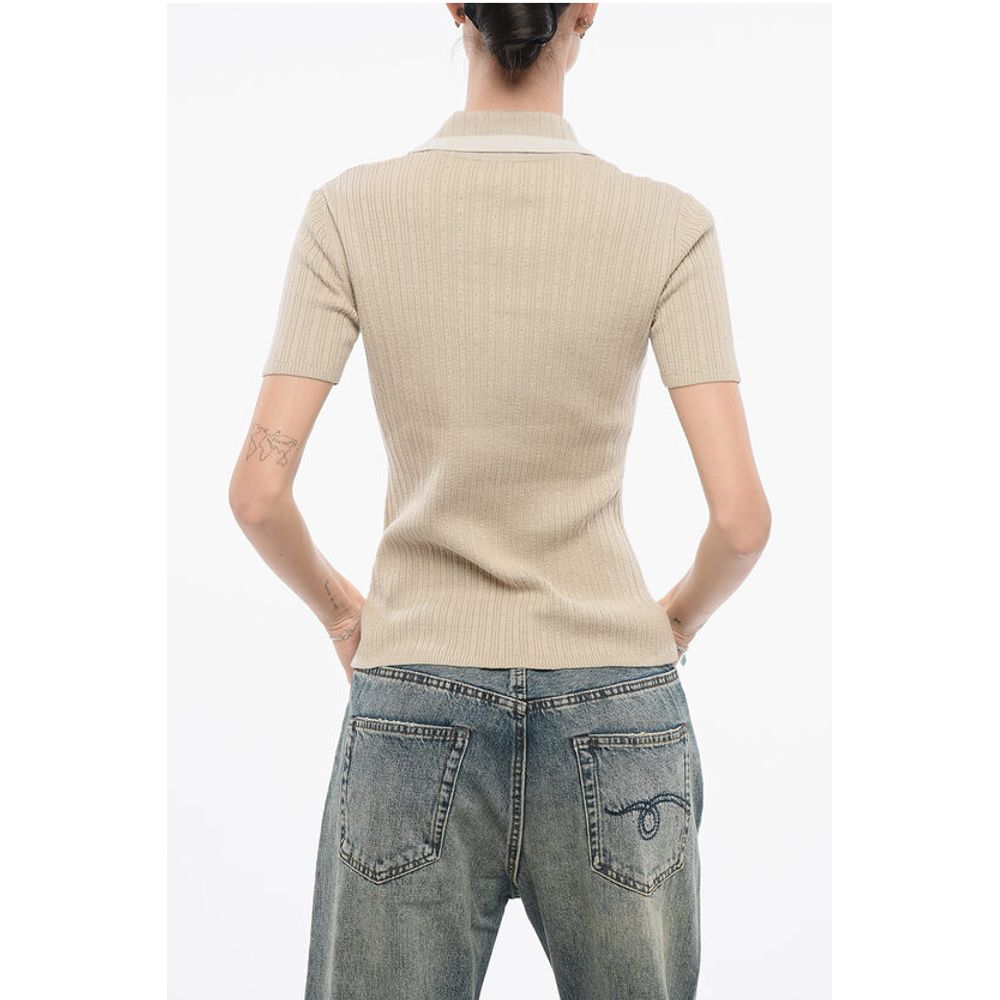 Armani EMPORIO ICON Ribbed Sweater with Polo Neck
